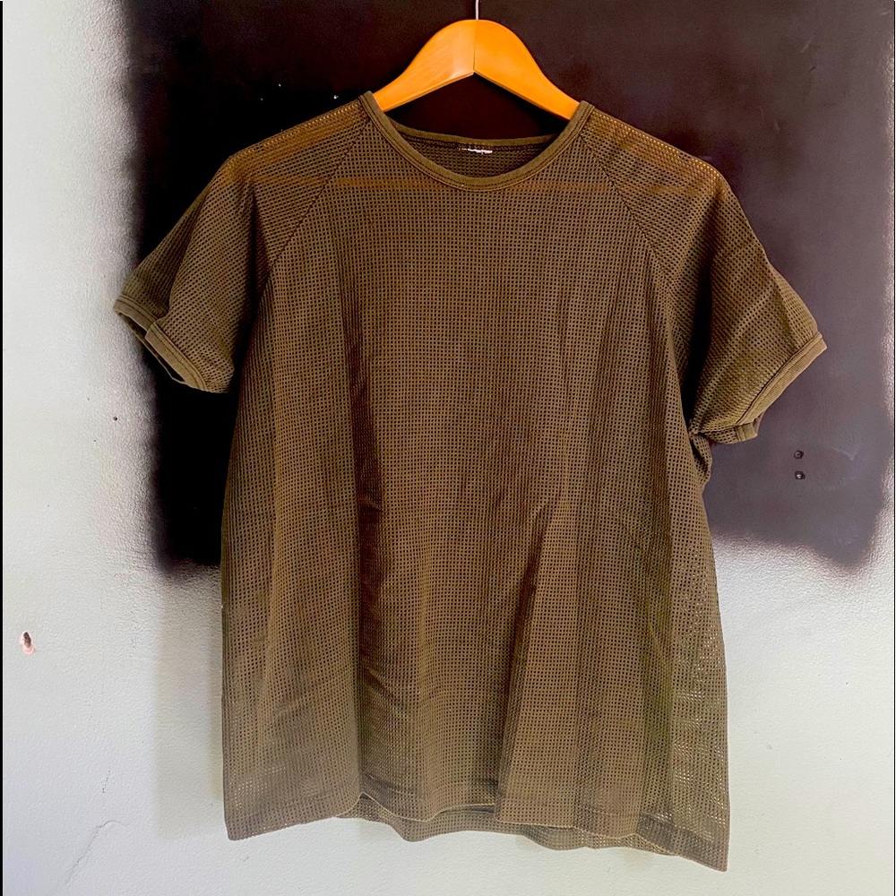 Army Green Mesh Tee
